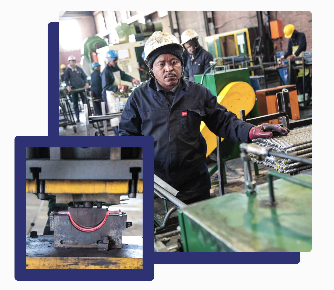 Factory worker at Rand York - Celebrating 40 Years