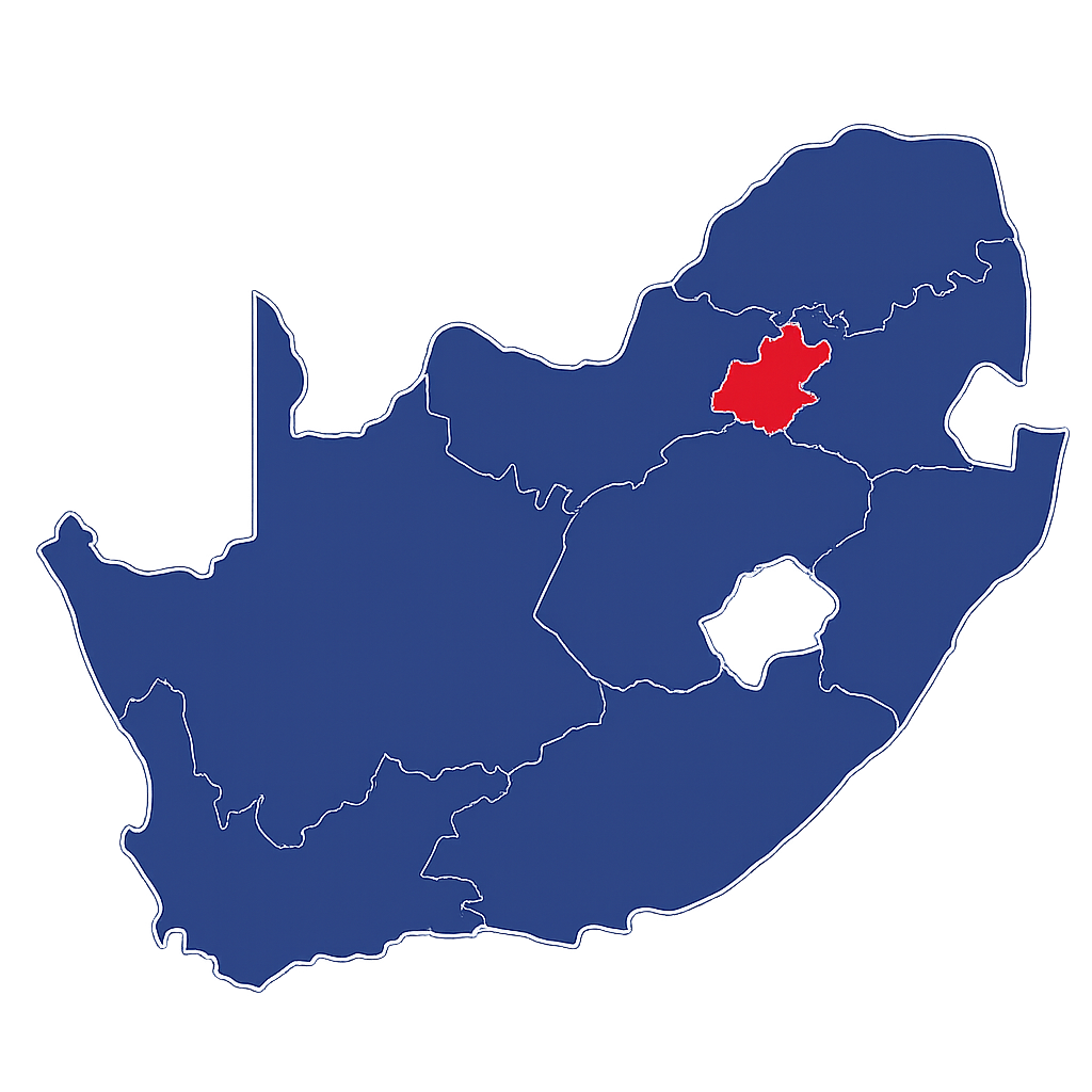 Vereeniging location map