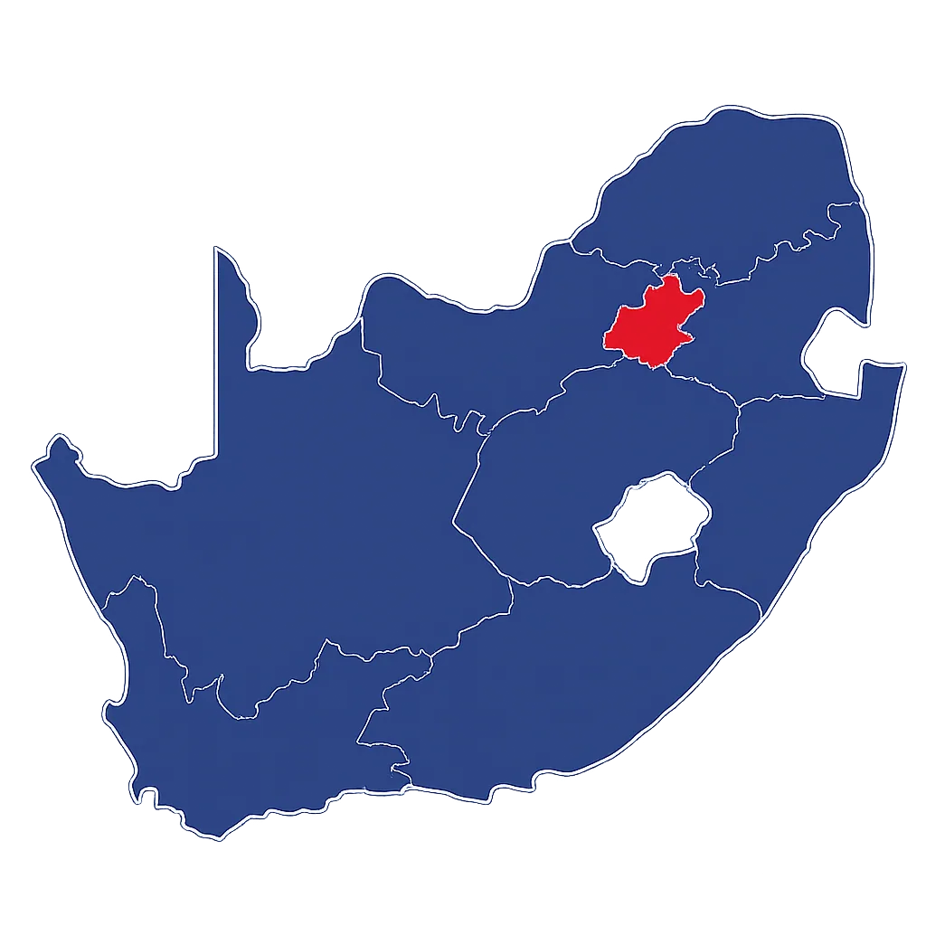 Vereeniging location map